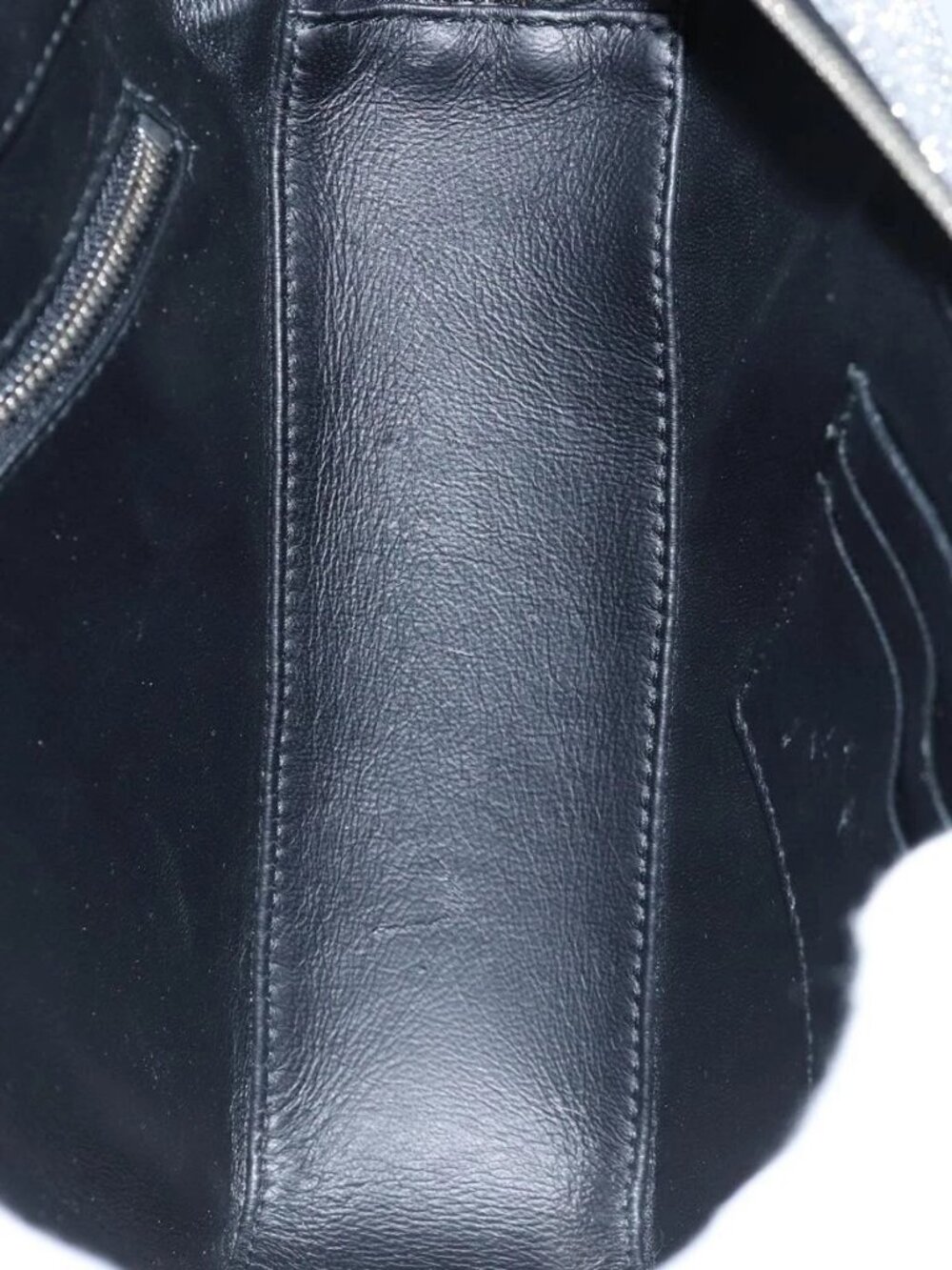 BALENCIAGA Triangle Duffle XS Hand Bag Leather 2way Silver - Picture 13 of 16